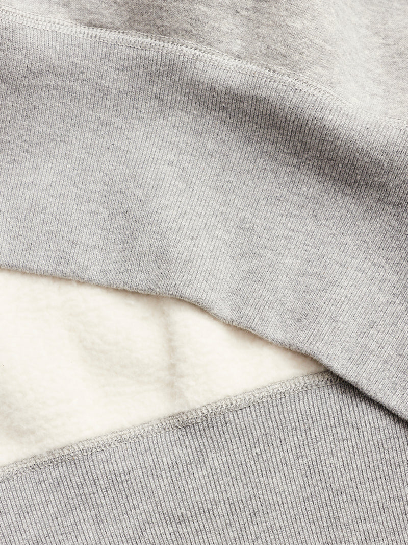 Loopwheel Crewneck Sweatshirt in Heather Grey
