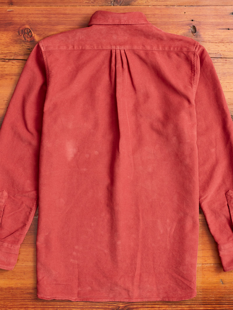 Moleskin Pearl Snap Shirt in Merlot