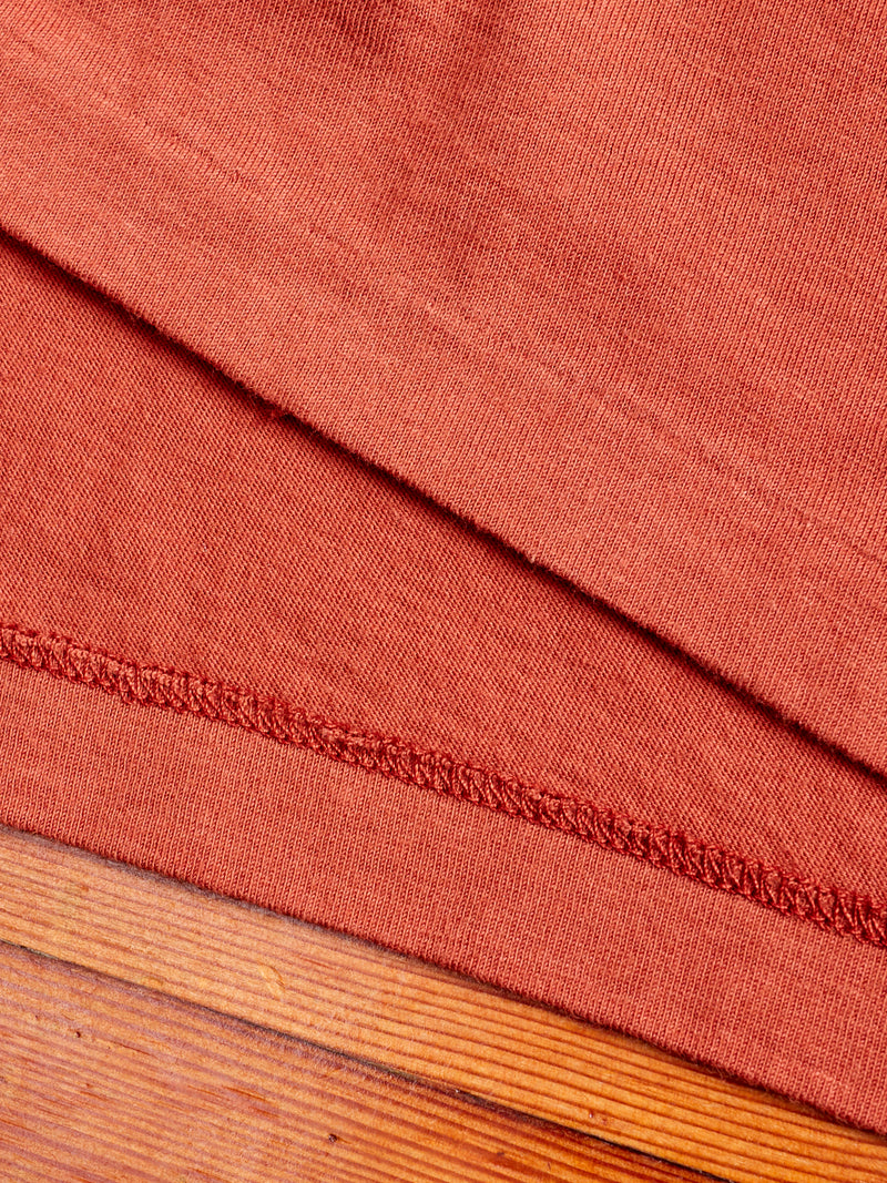 Vintage Knit T-Shirt in Rust