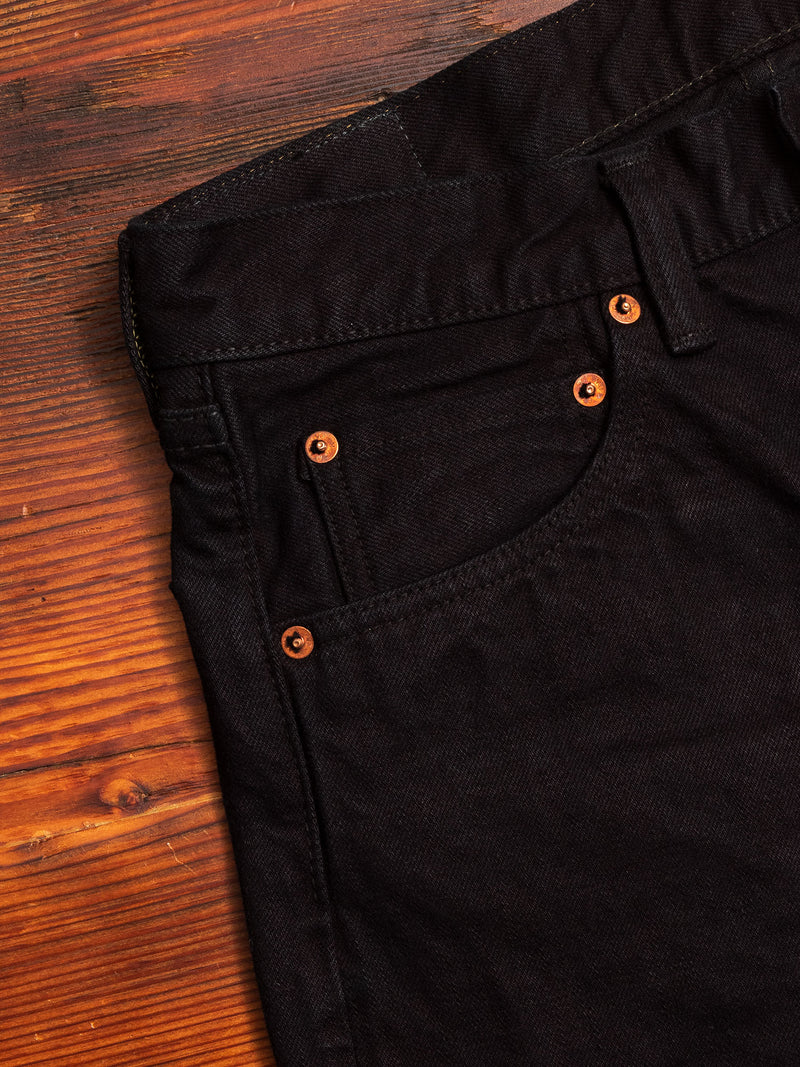0306SP-OD "Black Overdye" 15.7oz Selvedge Denim - Tight Tapered Fit