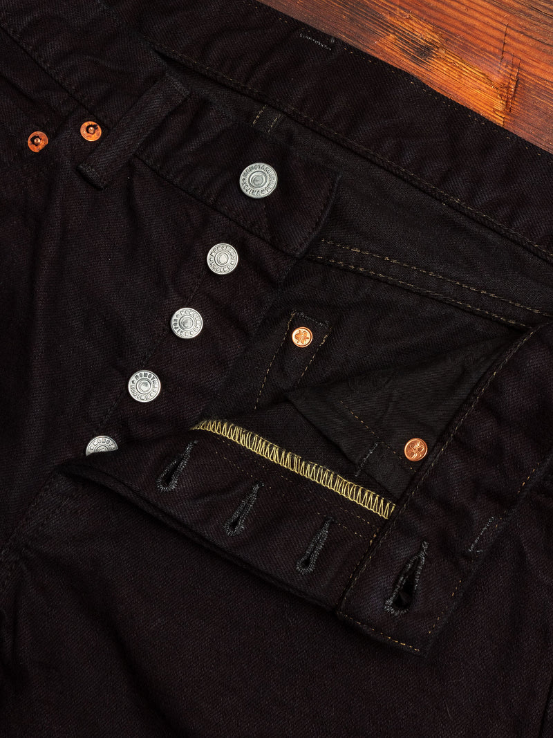 0306SP-OD "Black Overdye" 15.7oz Selvedge Denim - Tight Tapered Fit