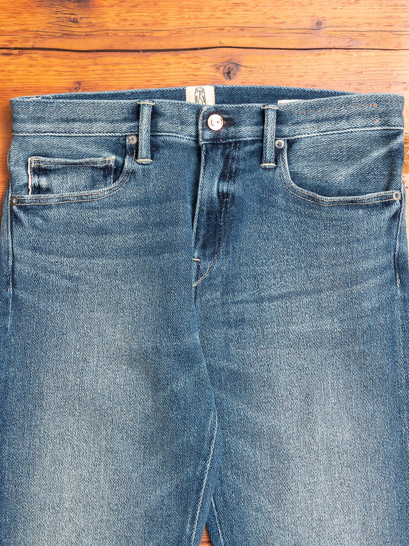 "Joey" 11.5oz Washed Indigo Stretch Selvedge Air Denim - Pen Slim