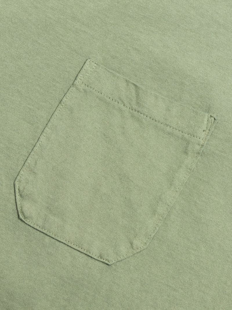 Chop Corner Pocket T-Shirt in Olive