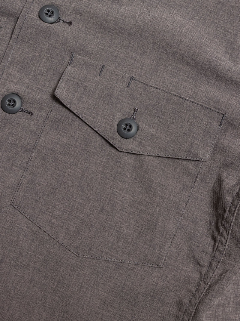 Stretch Gardener Half Shirt in Charcoal