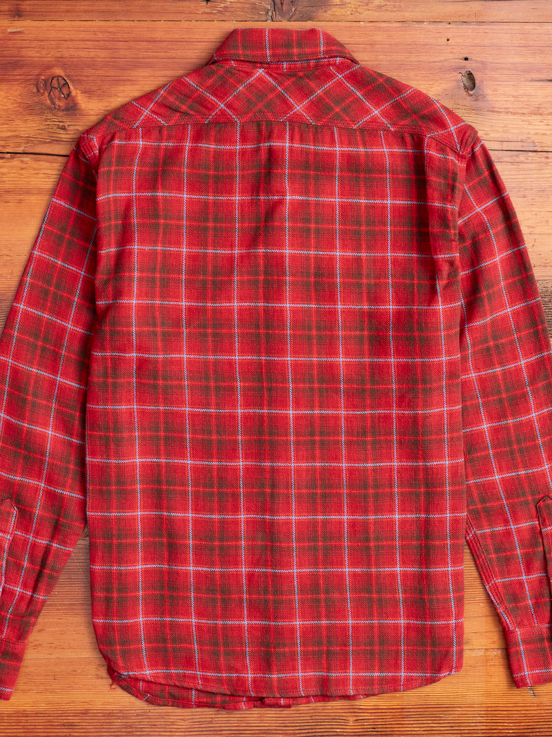 Wells Work Shirt in Rust Plaid