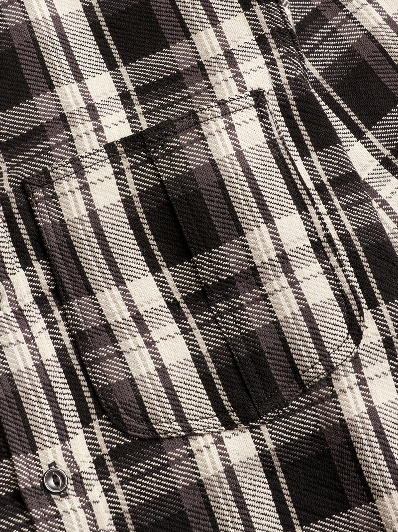 Diggin Shirt in Black Twill Check