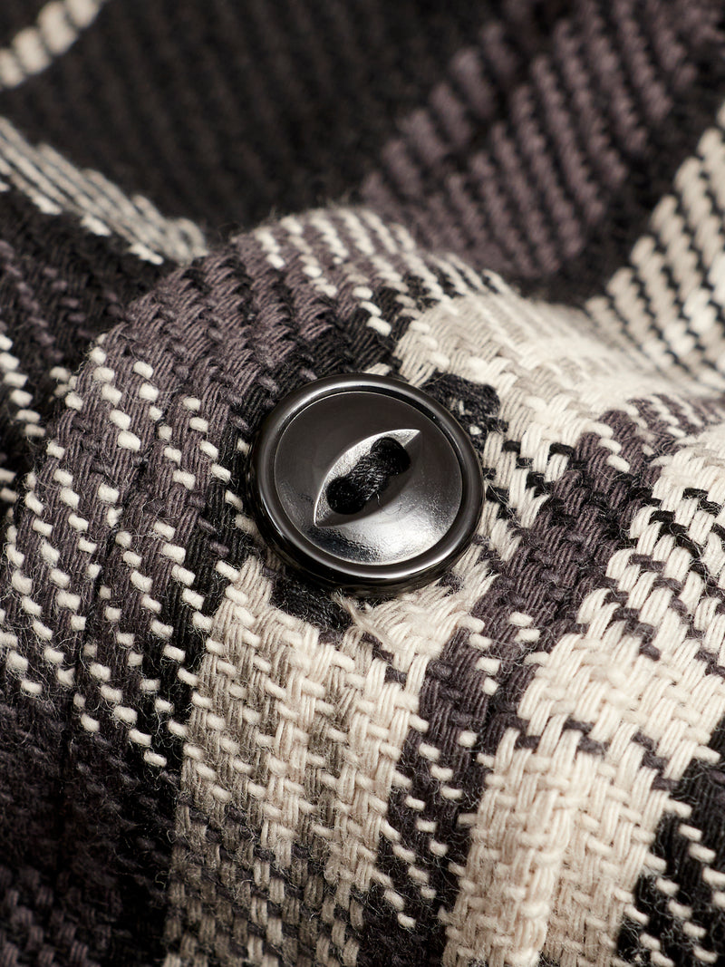 Diggin Shirt in Black Twill Check