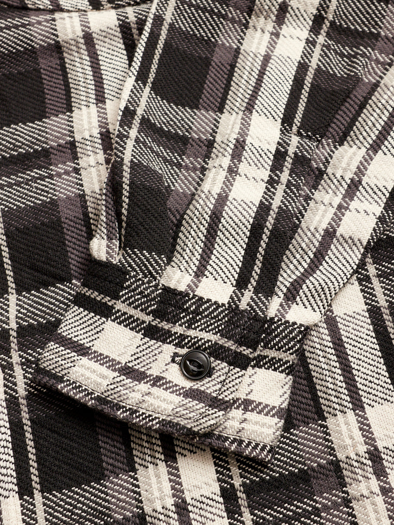 Diggin Shirt in Black Twill Check