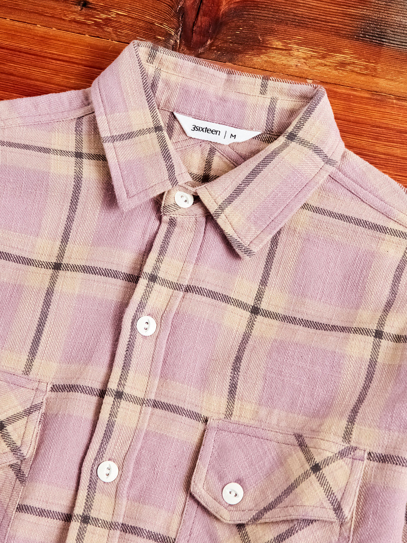 Crosscut Flannel in Mauve
