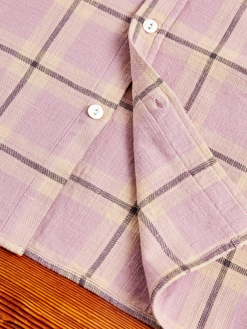 Crosscut Flannel in Mauve
