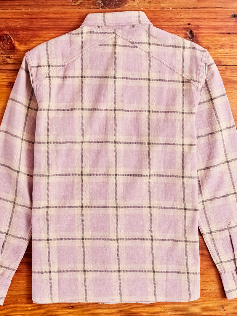 Crosscut Flannel in Mauve