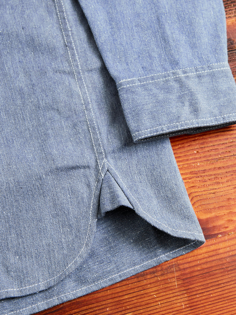 Crosscut Western in Cerulean Khadi Denim