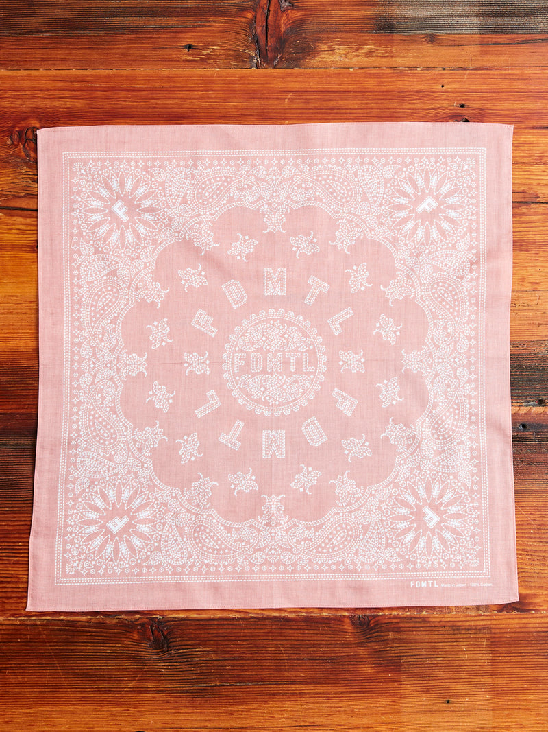 Paisley Bandana in Light Pink
