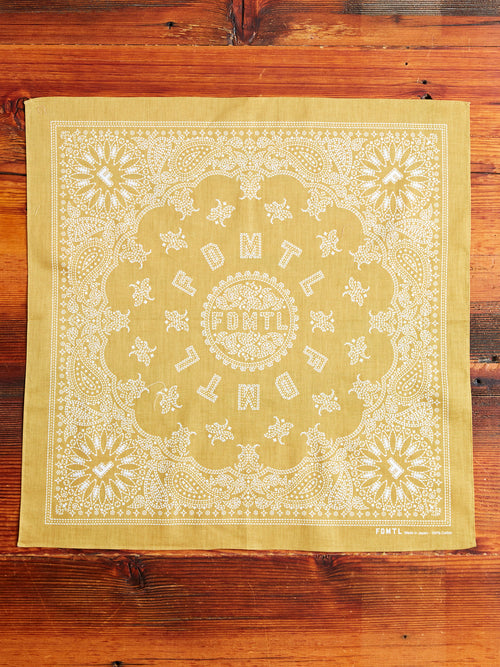 Paisley Bandana in Mustard
