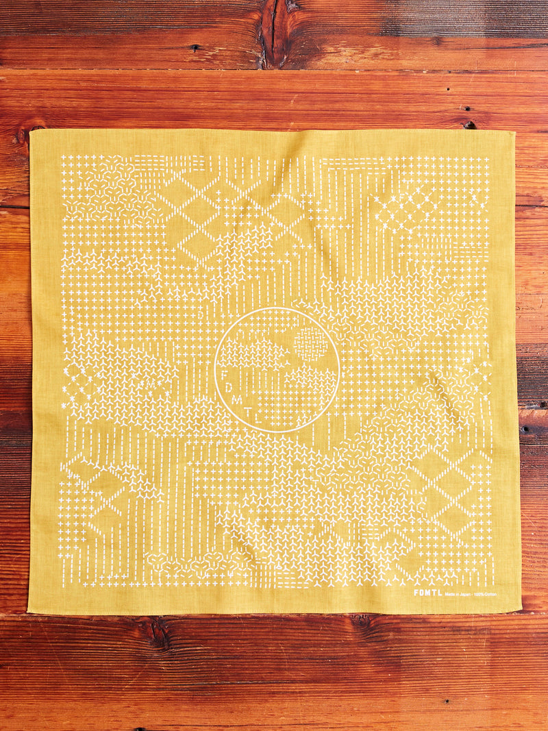 Sashiko Bandana in Yellow