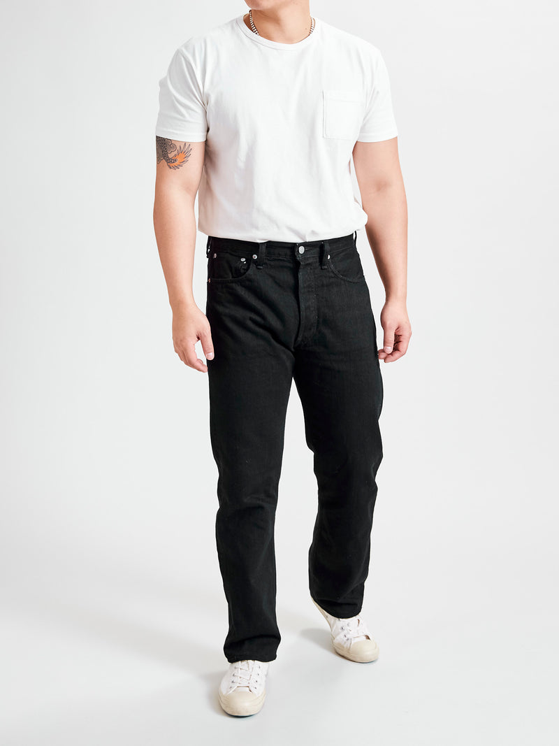 105 13.5oz Double Black Selvedge Denim - Standard Fit
