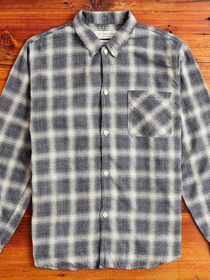 Ombre Nel Checked Flannel Shirt in Black