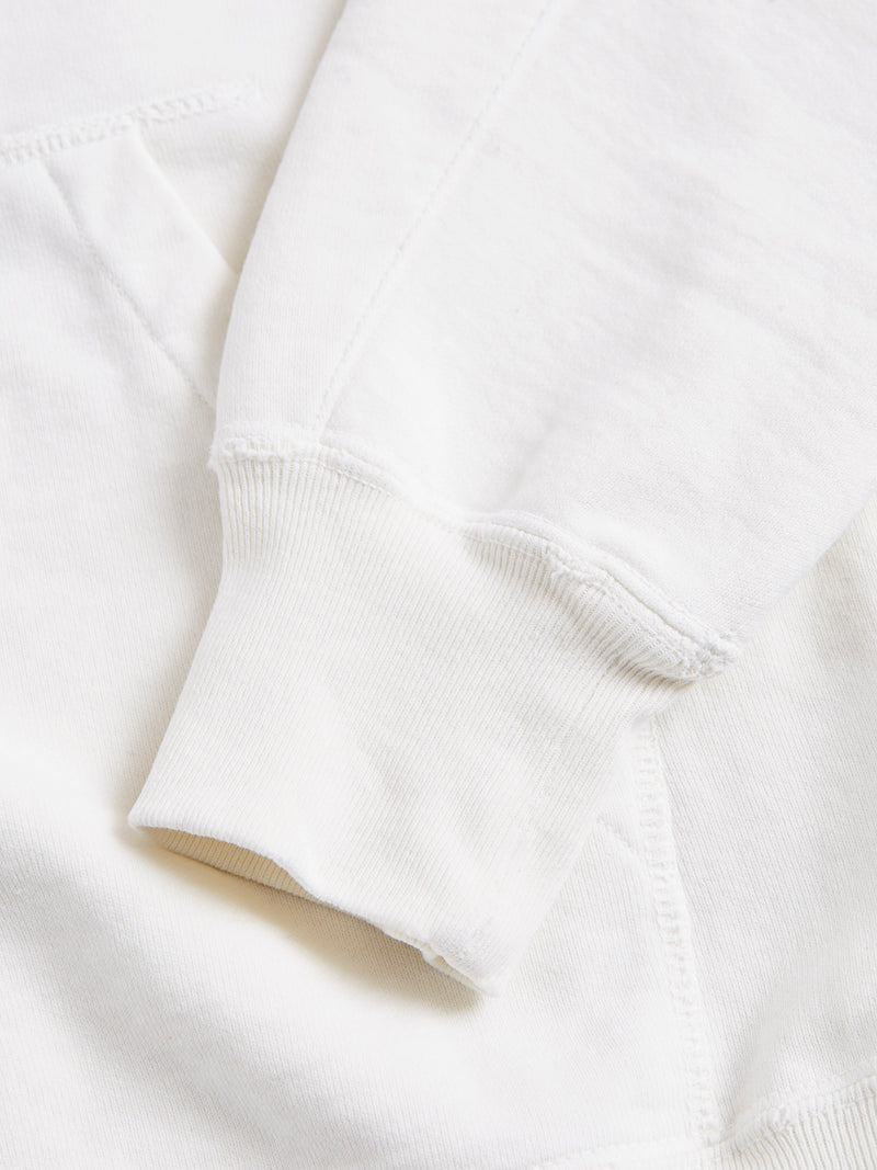 Special Finish Zip Hoodie in Off-White